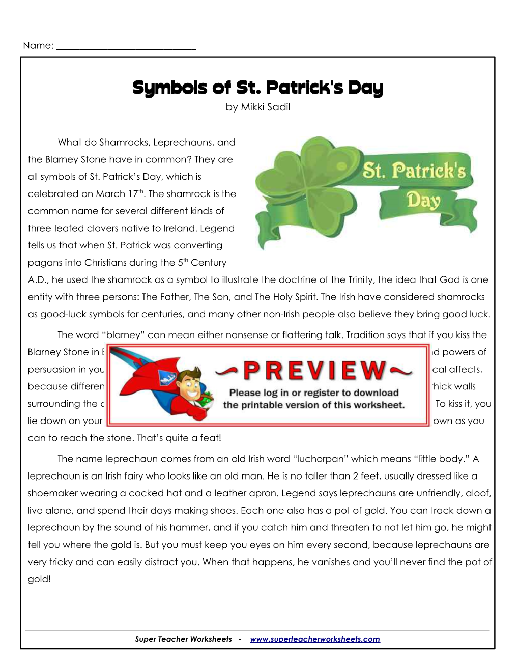Symbols of St. Patrick's Day by Mikki Sadil