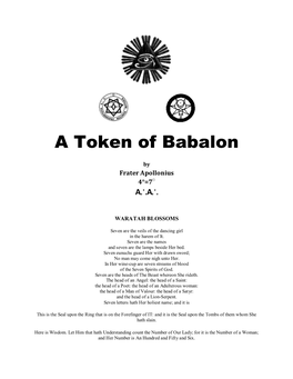 A Token of Babalon