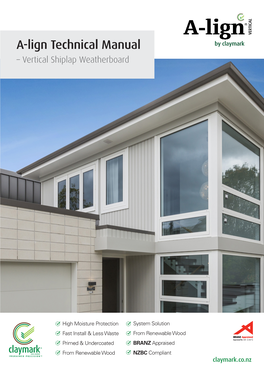 A-Lign Technical Manual – Vertical Shiplap Weatherboard