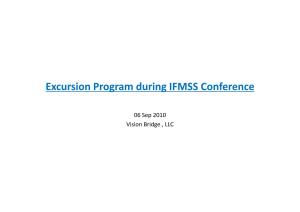 2010 Japan IFMSS Excursion Program
