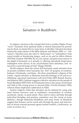 Salvation in Buddhism 9