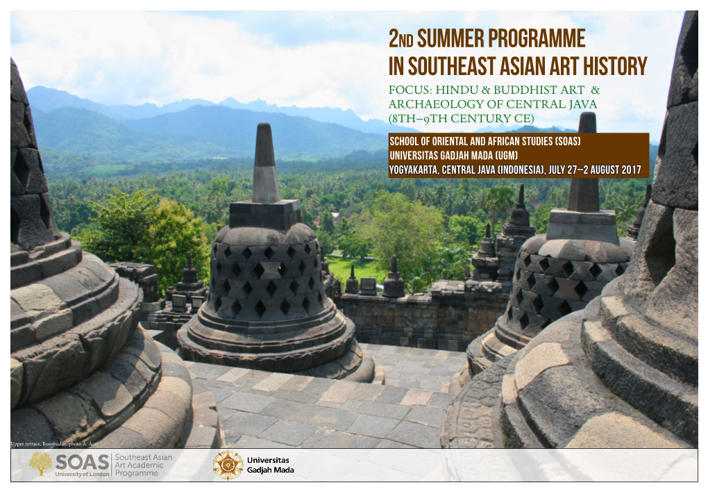 2Nd Summer Programme in Southeast Asian Art History Brochure