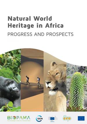Natural World Heritage in Africa PROGRESS and PROSPECTS