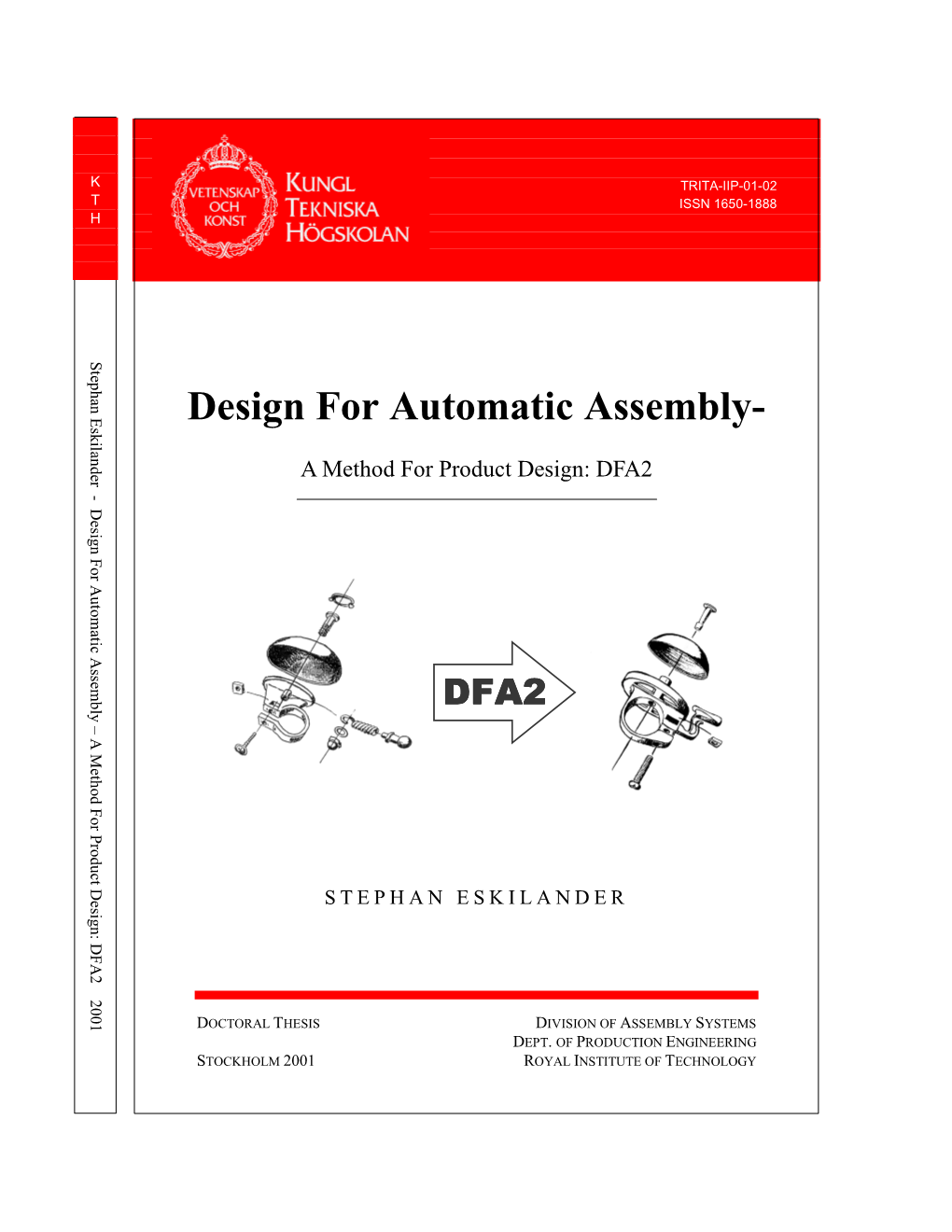 Design for Automatic Assembly