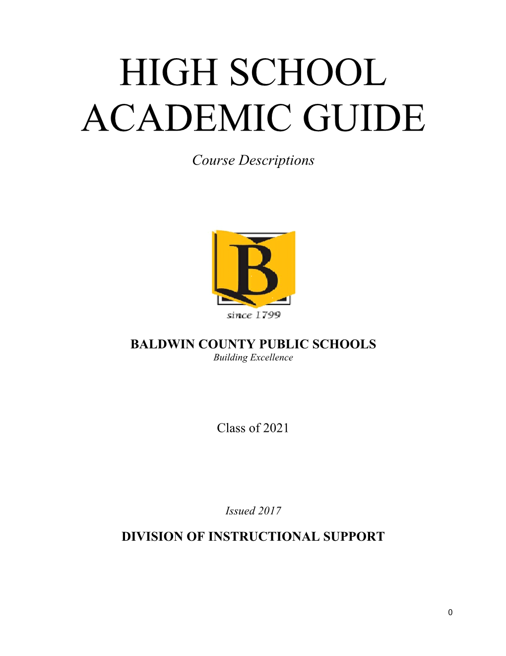 High School Academic Guide