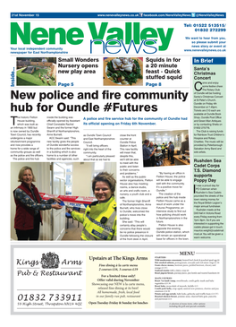 New Police and Fire Community Hub for Oundle #Futures