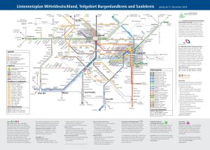 Liniennetzplan Mitteldeutschland, Teilgebiet Burgenlandkreis Und Saalekreis Gültig Ab 11