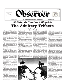 The Adultery Trifecta by Frosty Troy