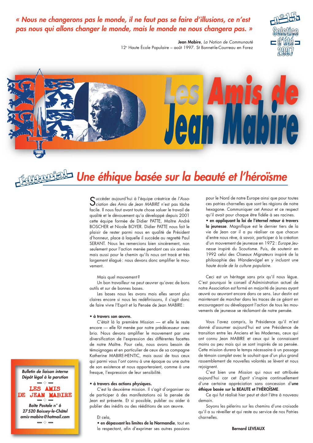 N°15:Les Amis De Jean Mabire