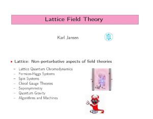 Lattice Field Theory