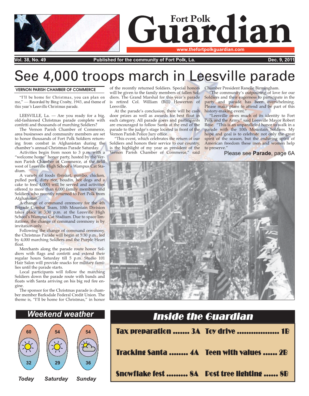 See 4,000 Troops March in Leesville Parade