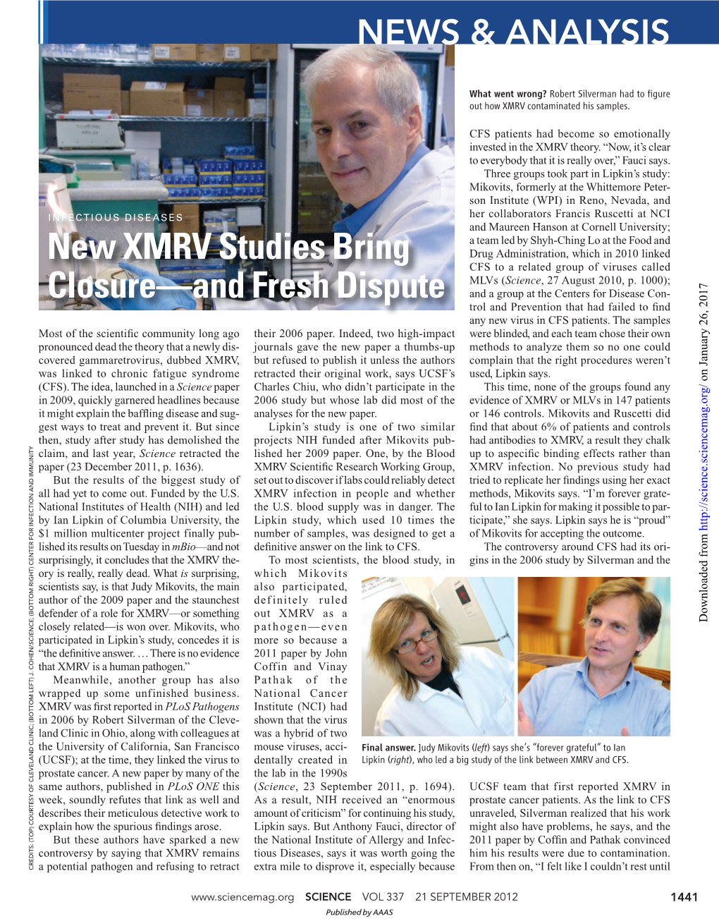 New XMRV Studies Bring Closure—And Fresh Dispute