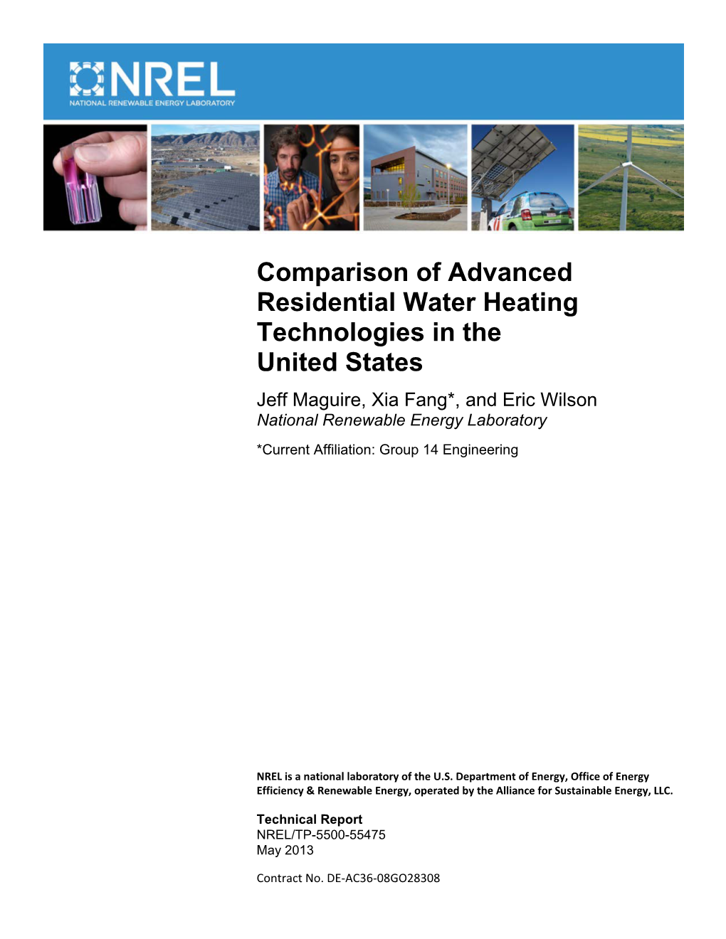 Comparison of Advanced Residential Water Heating Technologies in The