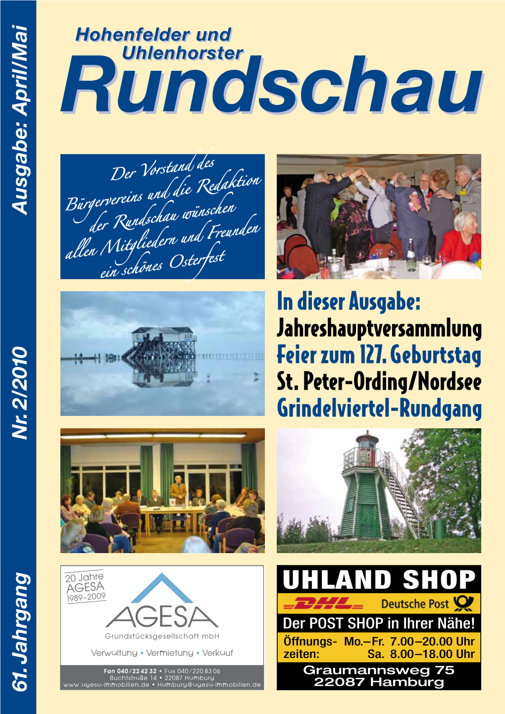 UHLAND SHOP 1989–2009 Der POST SHOP in Ihrer Nähe! Öffnungs- Mo.–Fr