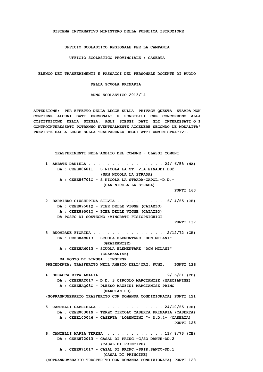 Sistema Informativo Ministero Della Pubblica Istruzione