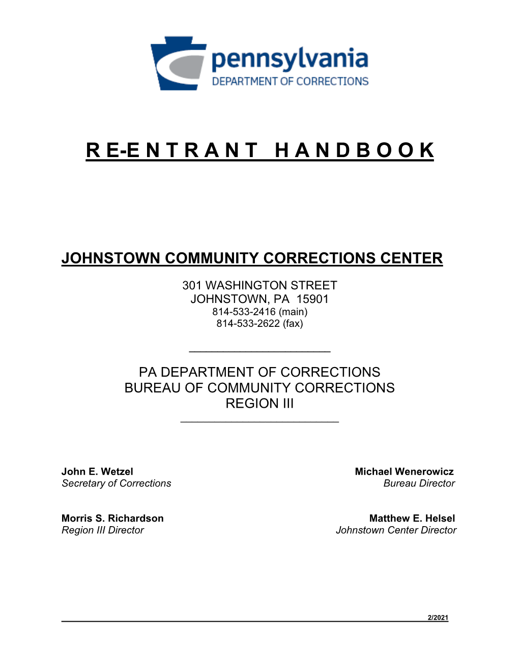 Johnstown Community Corrections Center