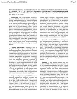 Effects of Crustal Heterogeneity on the Surface Manifestation of Chasmata; a Study of the Ix Chel, Kuanja, Vir-Ava Chasmata System and Devana Chasma, Venus
