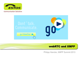 Webrtc and XMPP