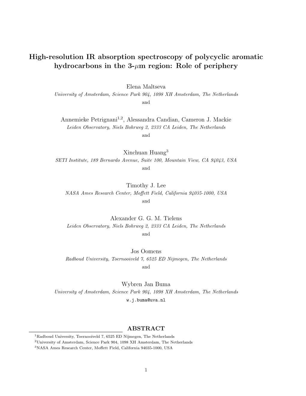 High-Resolution IR Absorption Spectroscopy of Polycyclic Aromatic Hydrocarbons in the 3-Μm Region: Role of Periphery