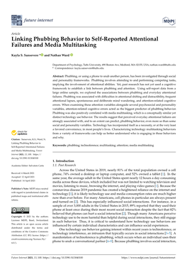 Linking Phubbing Behavior to Self-Reported Attentional Failures and Media Multitasking