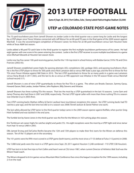 2013 Utep Football