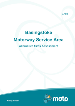 Basingstoke Motorway Service Area Alternative Sites Assessment