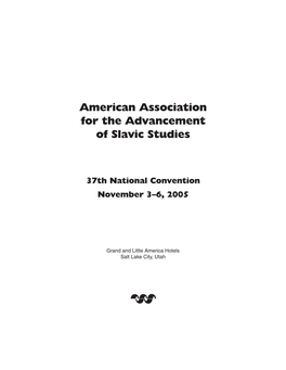 American Association for the Advancement of Slavic Studies