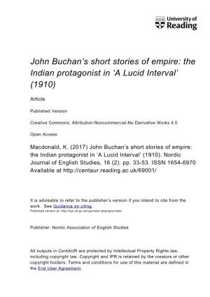 John Buchan's Short Stories of Empire