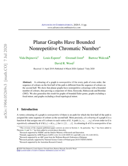 Planar Graphs Have Bounded Nonrepetitive Chromatic Number∗