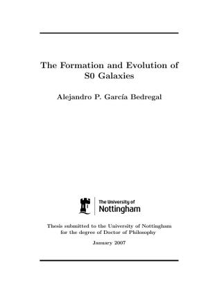The Formation and Evolution of S0 Galaxies