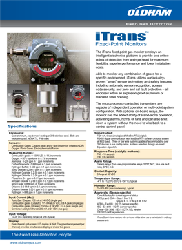 Fixed Gas Detector the Fixed Gas Detection People