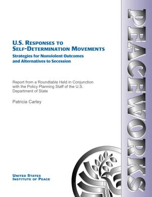 US Responses to Self-Determination Movements