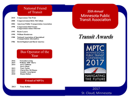 Transit Awards
