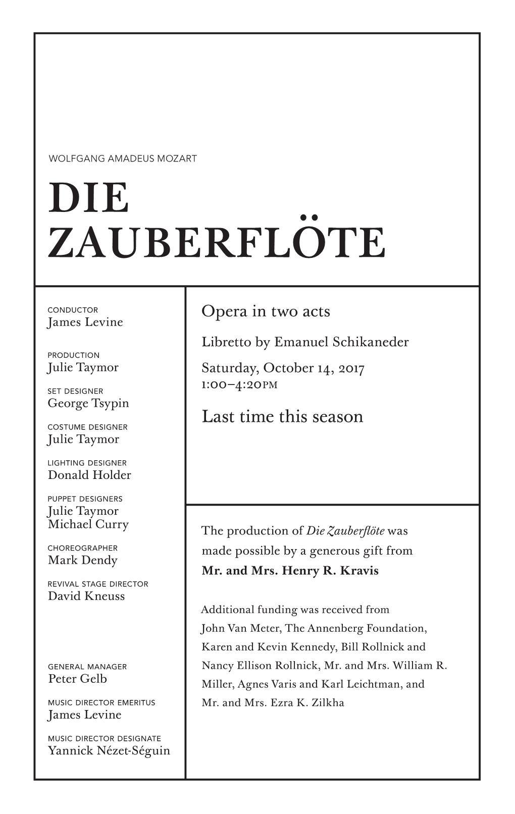 Die Zauberflöte