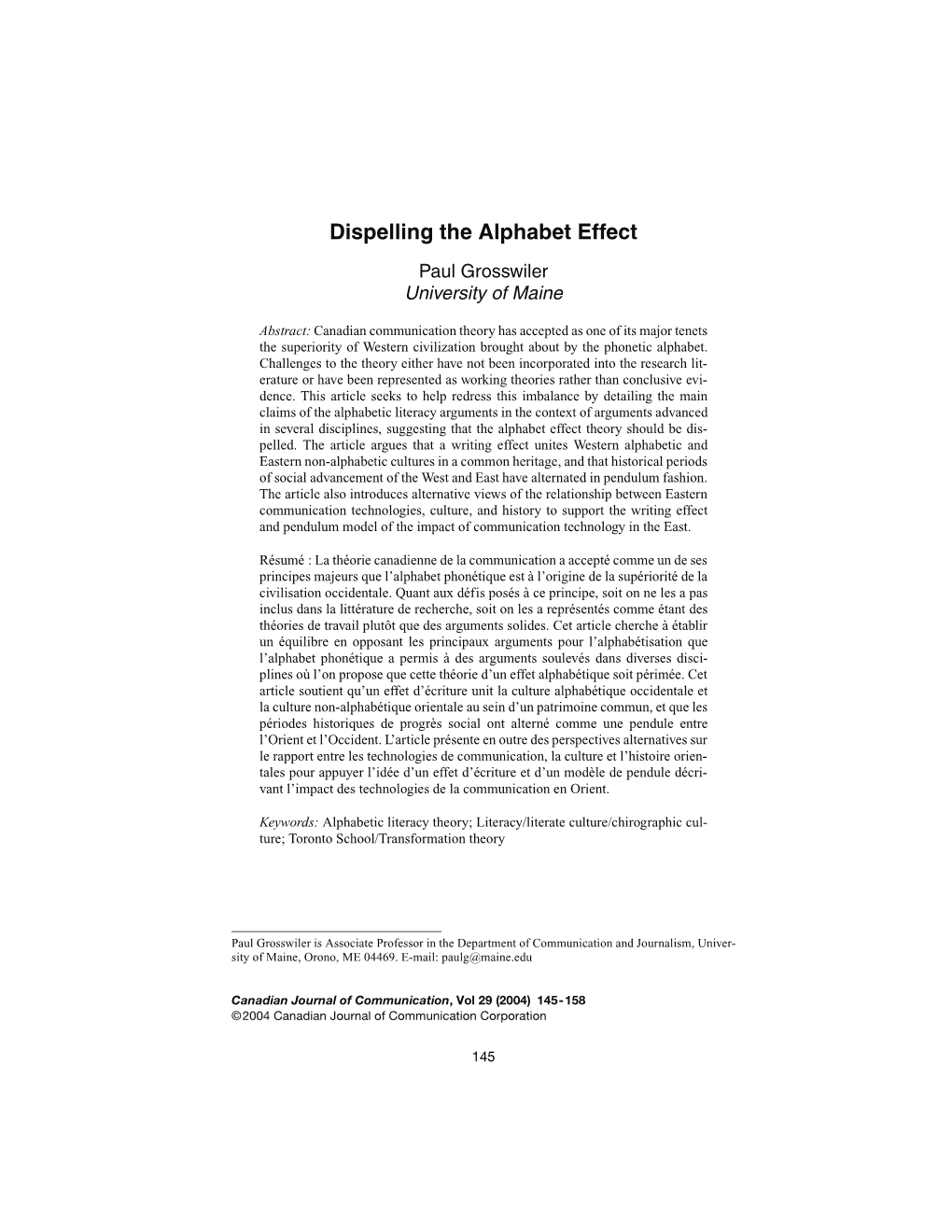 Dispelling the Alphabet Effect