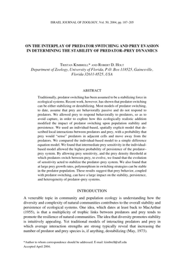 On the Interplay of Predator Switching and Prey Evasion in Determining the Stability of Predator–Prey Dynamics