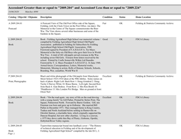 "2009.204" and Accession# Less Than Or Equal to "2009.224" 14/06/2020 Matches 4090
