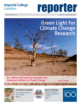 Issue 174 • 28 February 2007 Green Light for Climate Change Research
