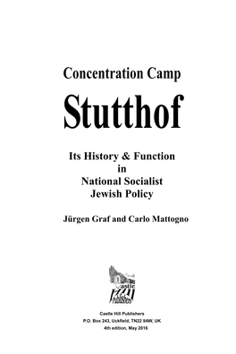 Concentration Camp Stutthof