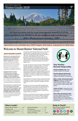 Mount Rainier Visitor Guide 2020