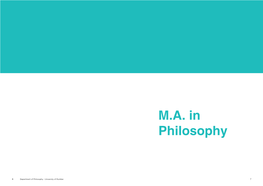 M.A. in Philosophy