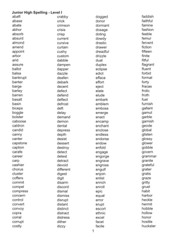 Master Word List (Words Only)