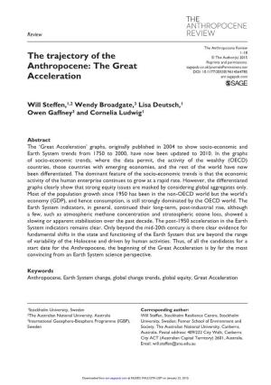 The Trajectory of the Anthropocene: the Great