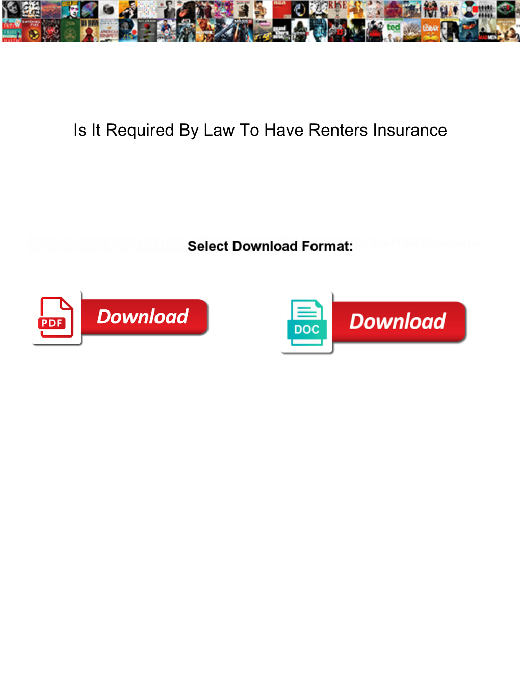 Is It Required by Law to Have Renters Insurance