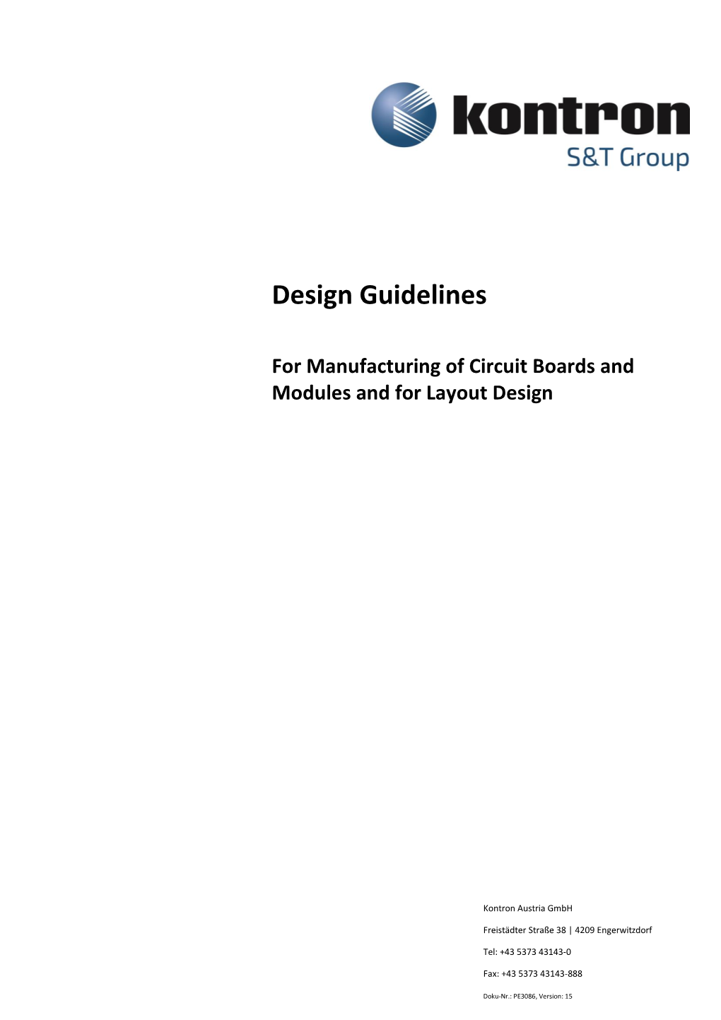 Design-Guidelines Kontron Austria Gmbh