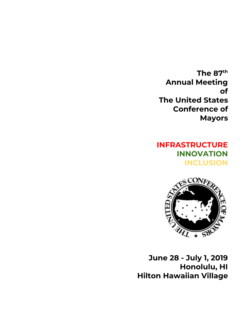 The 87​Th Annual Meeting of the United States Conference of Mayors
