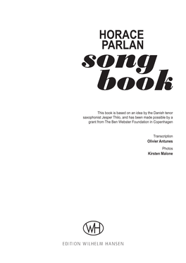 Horace Parlan Songbook