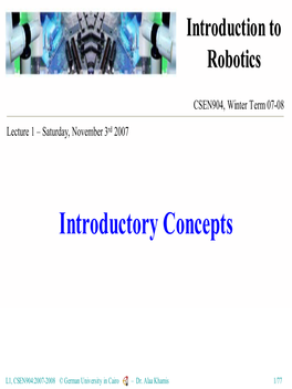 Introductory Concepts