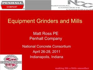 Equipment Grinders and Mills