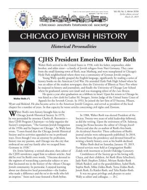 CHICAGO JEWISH HISTORY Historical Personalities